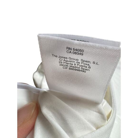 Esprit White Embroidered Cotton Midi Dress US 8 NWT $139 - Picture 5 of 8